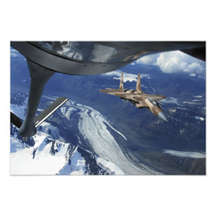A US Air Force F-15C Eagle positioning itself Photo Print