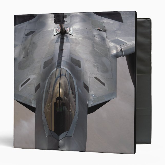 A US Air Force F-22 Raptor is refueled Binder (Front/Inside)