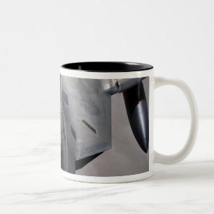 A US Air Force F-22 Raptor is refueled Two-Tone Coffee Mug