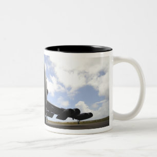 A US Air Force maintenance crew Two-Tone Coffee Mug