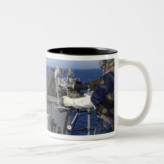A US Navy Gunner's Mate Two-Tone Coffee Mug (Right)