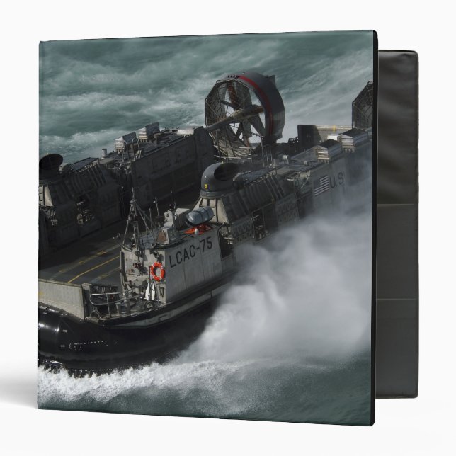 A US Navy Landing Craft Air Cushion Binder (Front/Inside)