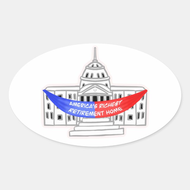 A Useless Congress  Oval Sticker (Front)