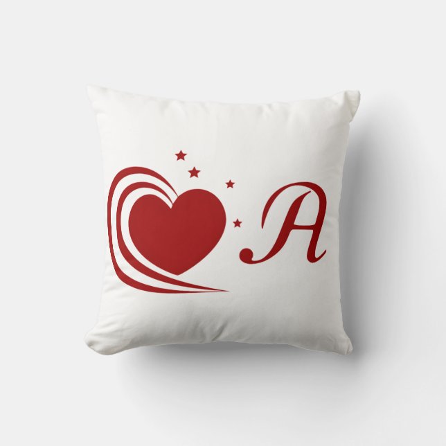 A valentine day  throw pillow (Front)