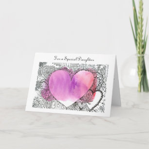 A Valentine for a Special Daughter Customizable Card