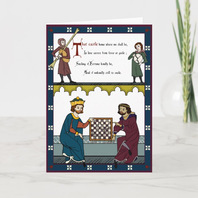 A Valentine for Chess Lovers Holiday Card (Front)