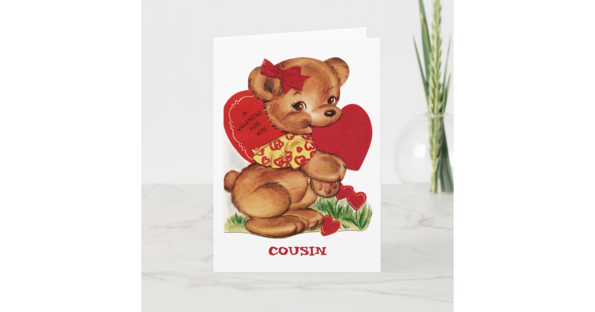 A Valentine for You Cousin Greeting Card | Zazzle.ca