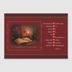 A Valentine From God Magnetic Card