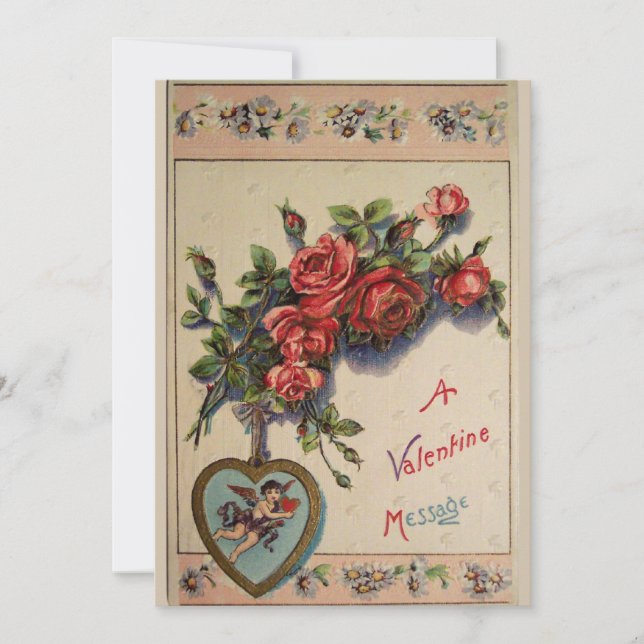 A Valentine Message Party Invitation (Front)