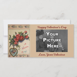 A Valentine Message Vintage Photo Card