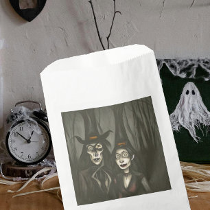 A vampire and a witch in Halloween Favour Bag