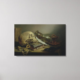 A Vanitas Still Life Canvas Print