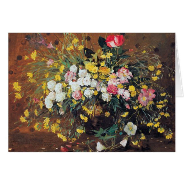 A Vase of Flowers Card (Front Horizontal)