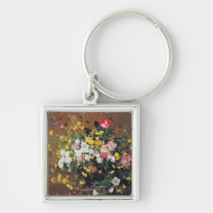 A Vase of Flowers Keychain