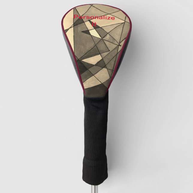 A vast array of subjects and designs adorn this  g golf head cover (Front)