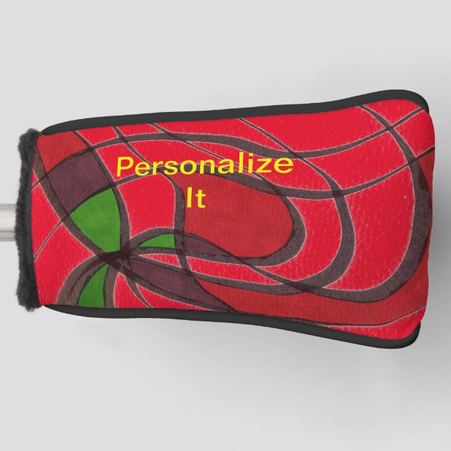 A vast array of subjects and designs adorn this    golf head cover (Front)
