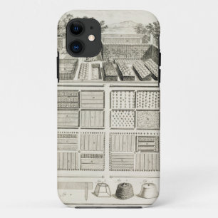 A vegetable garden, from 'The Encyclopedia of Scie iPhone 11 Case