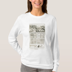 A vegetable garden, from 'The Encyclopedia of Scie T-Shirt