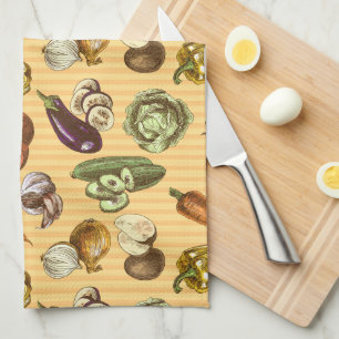 A Veggie Garden Kitchen Towel