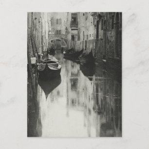 A Venetian Canal 1894 Restored Art Reproduction Postcard