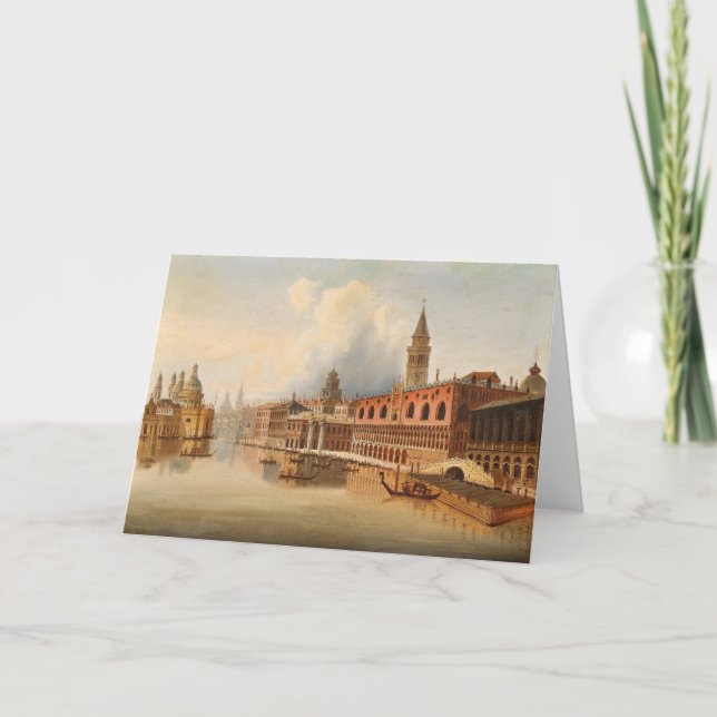 A Venetian Scene | Johann Wilhelm Jankowsky Card (Front)