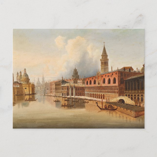 A Venetian Scene | Johann Wilhelm Jankowsky Postcard (Front)