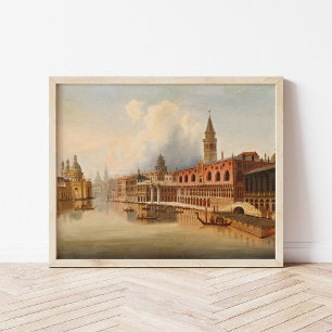 A Venetian Scene   Johann Wilhelm Jankowsky Poster