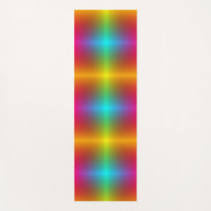 A vertical, vibrant, and symmetrical gradient yoga mat