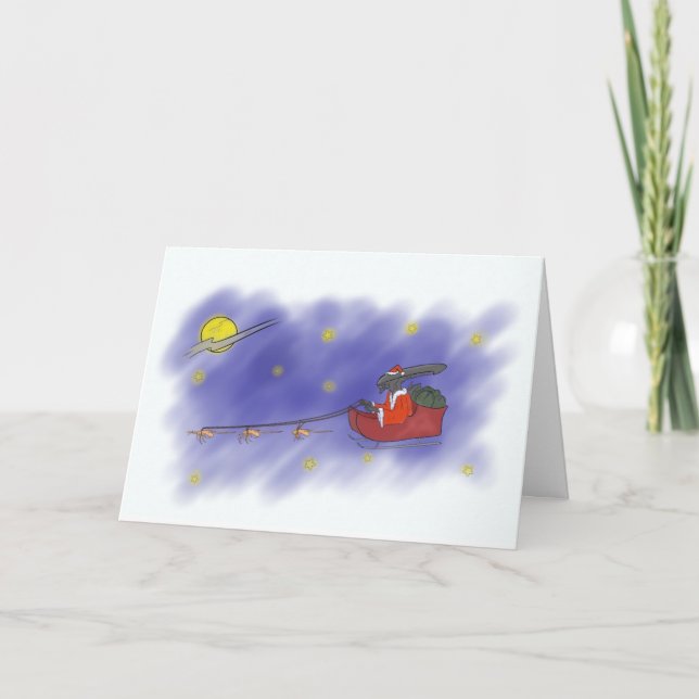 A very Alien Christmas Holiday Card (Front)