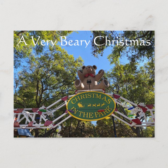 A Very Beary Christmas Postcard (Front)