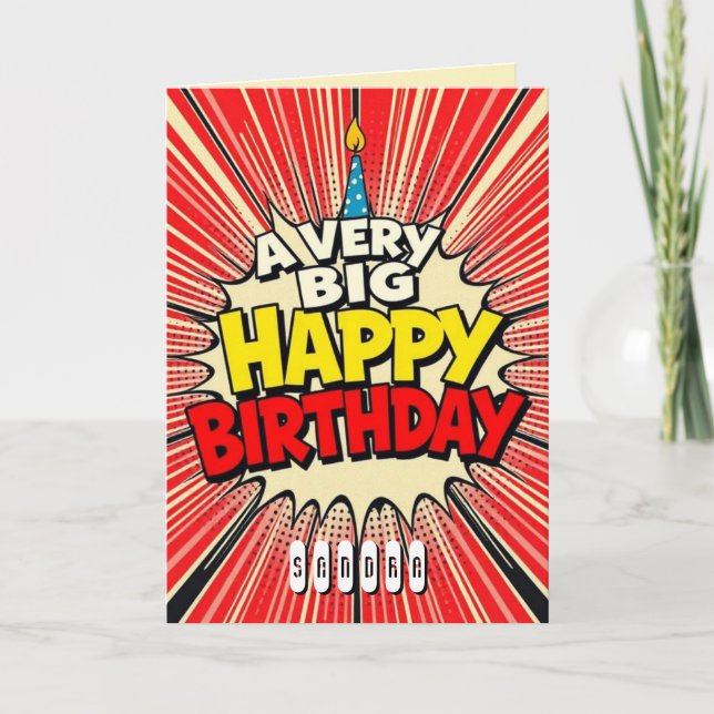 A Very Big Happy Birthday Card (Front)