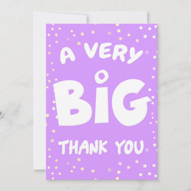 A Very Big Thank You Card (Front)