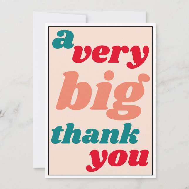 A Very Big Thank You Casual Office Appreciation (Front)