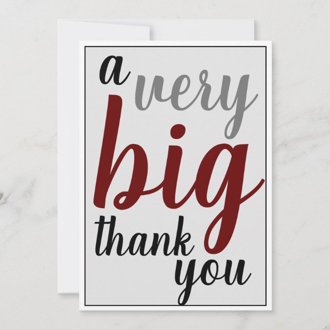 A Very Big Thank You Office Appreciation Man's (Front)