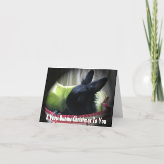 A Very Bunny Christmas To You Holiday Card