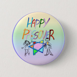 A Very Colourful Passover Button