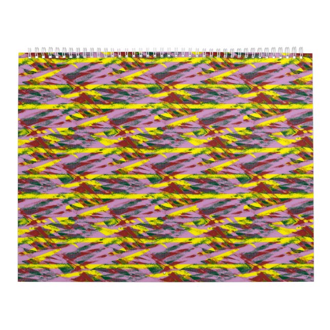 a very colourful pattern with a lot of different c calendar (Cover)