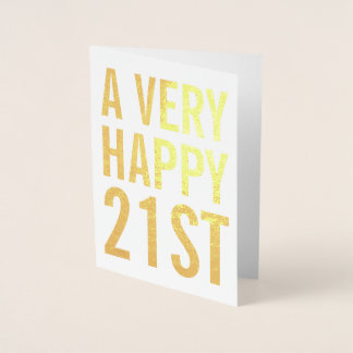A Very Happy 21st Birthday Card