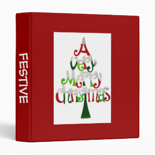 A Very Happy Christmas Tree Binder