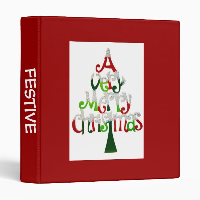 A Very Happy Christmas Tree Binder (Front/Spine)