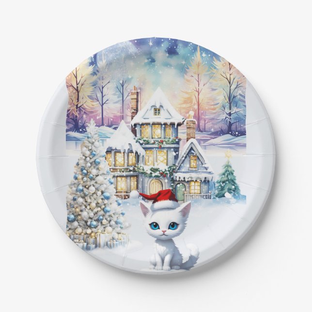 A VERY KIT KAT CHRISTMAS PAPER PLATE (Front)