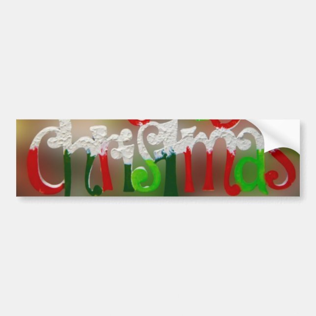 A Very Merry Christmas Bumper Sticker (Front)