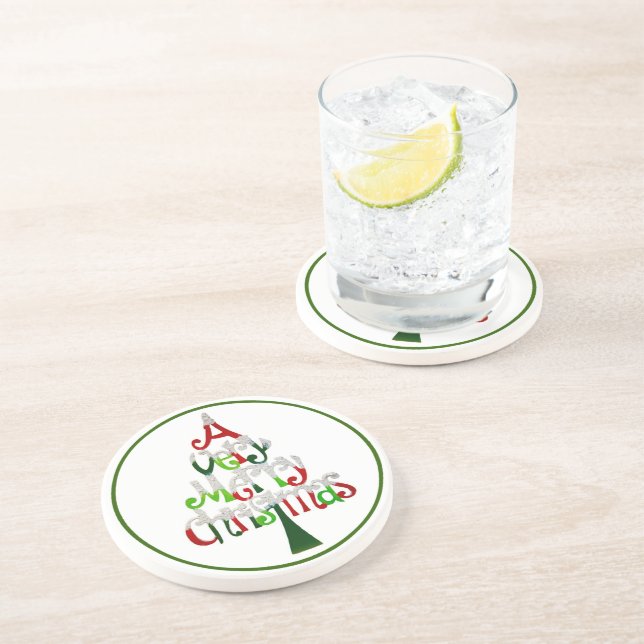 A Very Merry Christmas Coaster (Side)