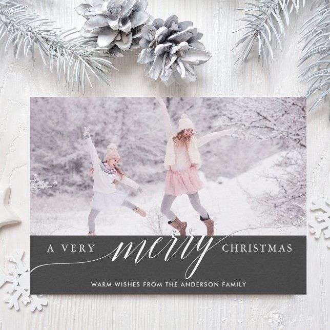 A Very Merry Christmas Holiday Photo Card (Creator Uploaded)
