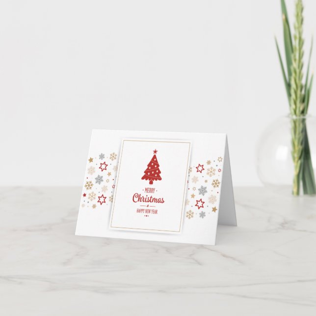 A Very Merry Christmas Holiday Pregnancy Announce (Front)