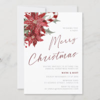 A Very Merry Christmas Party Flower Candy Cain