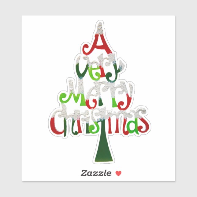 A Very Merry Christmas Sticker (Sheet)