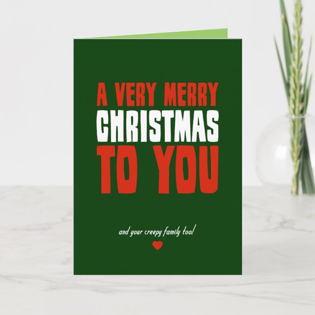 A Very Merry Christmas To You Holiday Card (Front)