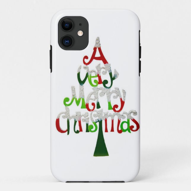 A Very Merry Christmas Tree Case-Mate iPhone Case (Back)