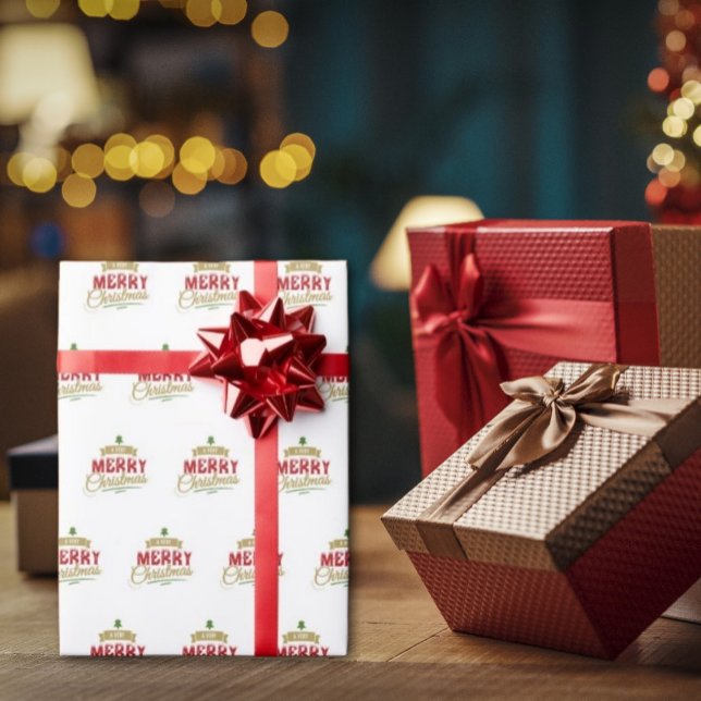 A Very merry christmas Wrapping Paper (A Very Merry Christmas Wrapping Paper; is a great way to show your holiday spirit.)